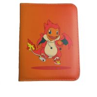 Pokemon Card Album Charizard Card Binder PU Leather TCG Game Zipper Card Pages Double Side POCKETS Sealed Fixed Page for Pokemon