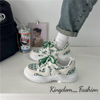 Kingdom_Fashion ยอดนิยม รองเท้าผู้หญิง รองเท้าผ้าใบ รองเท้าสุขภาพ รองเท้าแฟชั่น ทันสมัย ระบาย อากาศ หรูหรา จับคู่ง่าย B96F033 42Z231020