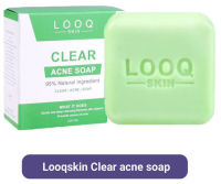 พร้อมส่ง! ลด 99฿  [ปกติ 299฿ ]สบู่รักษาสิว ขายดี! ตัวดัง! ✅Looqskin Clear acne soap