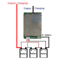 BMS 4S 12V 100A 3.2V Lifepo4 Common port โมดูลบอร์ด BMS สำหรับแบตเตอรี่ลิเธียม ฟอสเฟส หรือ LiFePo4 3.2V