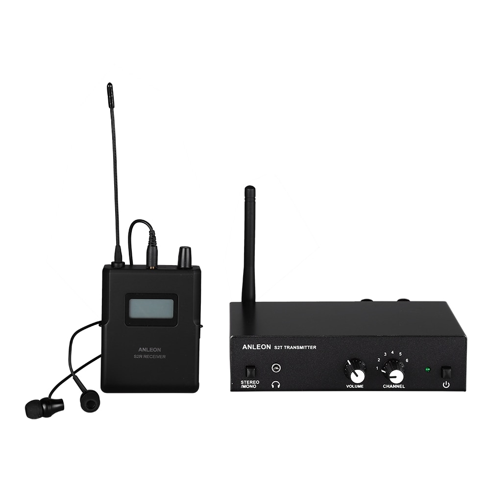 BTIHCEUOT Wireless in Ear Monitor System,for ANLEON S2 Professional in-Ear Monitors,Wireless in Ear Monitor System Stage Monitoring for Singers Drummers US Plug 