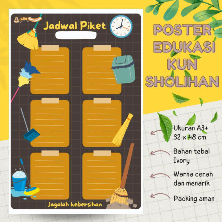 Poster Jadwal Piket Kreatif | Lazada Indonesia