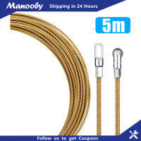 Manooby เครื่องมือทำเกลียวตะกั่วลวดสากลยาว5เมตร,เครื่องมืออุปกรณ์เดินสายท่อส่งด่วนมืดสำหรับการทำเกลียวไฟฟ้าของสายเคเบิล