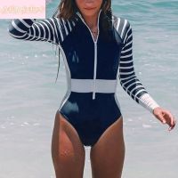 【LZ】❒♙™  Bodysuit feminino bandagem manga longa maiôs vintage sexy roupas de praia fitness moda boêmia moda praia justa