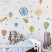 Wall Sticker Baby Nursery Cartoon Art Decor Hot Air Balloon Room Diy Decal Girls Bedroom Decoration Home Decor Stickers By Lisdripe