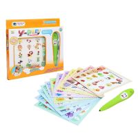 English Educational Early Childhood Talking Pen Learning English Childrens Intelligence Toys Smart Pen with Card Books Flash Cards Flash Cards