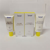 2ชิ้นเซ็ต Supergoop Unseen Sunscreen Invisible Cream Primer Makeup Base GlowScreen Broad Spectrum Sunscreen SPF 40 PA 50Ml