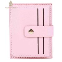 PU Leather Women Small Card Bag Simple Fashion Case Multi-Slots Wallet Female Q