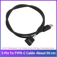 Kabel 5Pin Ke TYPE-C untuk Layar Sekunder 3.5 Inci 5 Inci USB TYPE-C untuk Motherboard Komputer