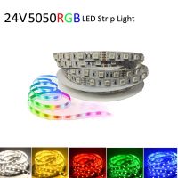 【cw】 LED RGB 5050 DC24V LED   Lights For Room  No waterproof 60 led/m5m White Warm White