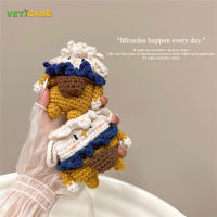 Cute Bag Sheep Handmade Knitted Doll Earphone Case with Bracelet for Apple AirPods Pro Gen 1 2 3 Pro Pro2 New Soft Earphone Cover Headphone Air Pod Casing Protective AirPod Wireless Earbuds Cases