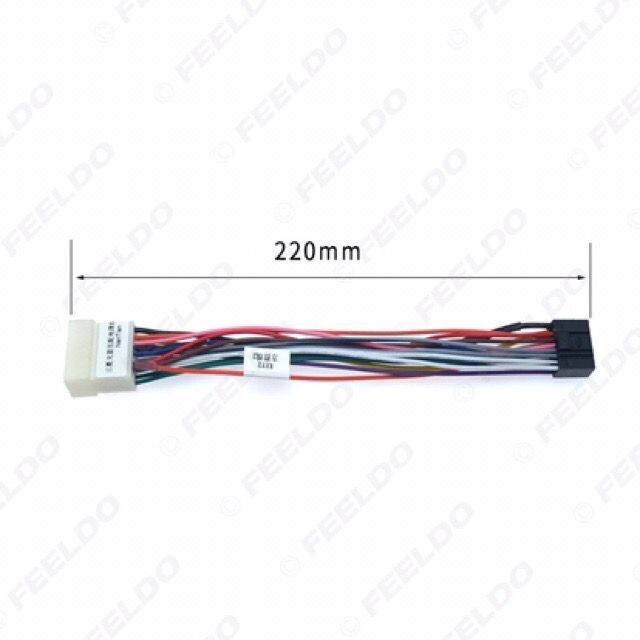 ปลั๊กไฟจอแอนดรอย-16pin-สำหรับใส่ตรงรุ่นรถ-mitsubishi-กรณีวิทยุเดิมเป็น-clarion