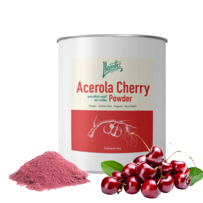 Acelora Cherry Organic 🔥ผงอะเซโรล่า เชอร์รี่ ออร์แกนิค  คัดเกรดคุณภาพ ขนาด 250 กรัม