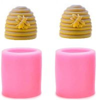 Silicone Candle Mould 3D Bee Shape Molds Honeycomb Beehive Form for Candle Making Supplie Tool Handmade Diy Craft Wax Hives Mold