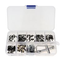 252Pcs M1.4 Screws Fastener Kit Sleeve Hex Wrench Repair Tools for Axial SCX24 1/24 RC Crawler Car Parts Accessories