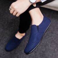 (Ready stock) Mens Casual Shoes Trendy Comfortable Soft Driving Shoes Fashionable Peas Shoes Loafers รองเท้าลำลองผู้ชาย