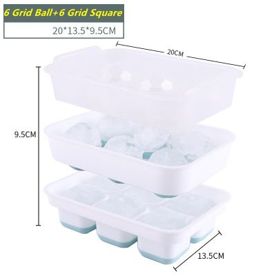 12 Grid Cavity Whiskey Ice Cube Maker Silicone Ice Cube Tray with Lid Silicone Ice Ball Mold Ice Cube Mold Kitchen Accessories