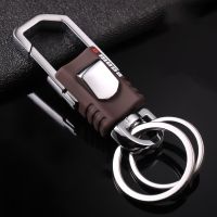 Car Keychain Simple Keychains for Men Waist Hanging Buckle Stainless Steel Key Ring Rotating Key Chain Keychain Car Accessories