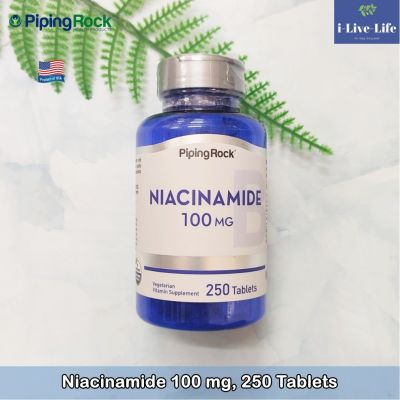 Niacinamide 100 mg, 250 Tablets ไนอาซินาไมด์ วิตามินบี 3 Niacinamide 100 mg, 250 Tablets - PipingRock