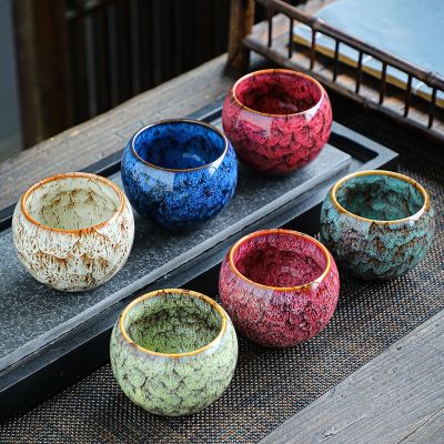 LUWU 150ml Ceramic Tea Cup Arabic Espresso Coffee Cup Chinese Kung Fu Clear Tea Water Cups Sets Japanese Tea Service