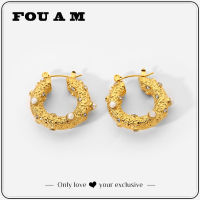 2022 Trendy Gold Stainless Steel Hoop Earrings Charm Round Freshwater Pearls Party Women Classic Fashion Jewelry Brincos