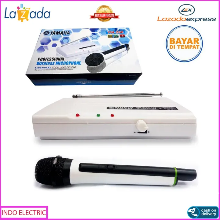 Yamaha YM260 Microphone Wireless Karaoke Tanpa Kabel Lazada Indonesia