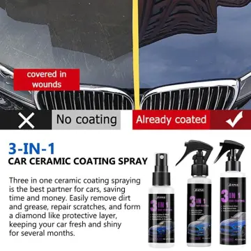 3 in 1 Ceramic Car Coating Spray High Protection 120ml Car Wax Polish Spray  Eliminate Dirt Stain for Cars/Boats/Motorcycles/RV - AliExpress