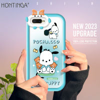 Hontinga เคสสำหรับ OPPO A17K A17 A12 A7 A5S A12S A1K Oppoa17เคสซิลิโคนนิ่มลาย Pochacco Melody น่ารักเคสยางกันกระแทกคลุมทั้งหมดเคสฝาหลังเคสใส่โทรศัพท์เคสนิ่มสำหรับเด็กผู้หญิง