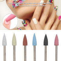 6pcs Nail Art Grinding Head กำจัดผิวที่ตายแล้วเล็บ เจาะ Bits Sanding Polishing Head Set