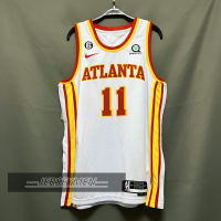 【High Quality】Mens 2022-23 New Original NBA Atlanta Hawks #11 Trae Young Jersey Association Edition White Swingman Heat-pressed