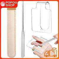 POPOUSHOP เครื่องสำอางแบบใช้มือถือผสมกับไม้พายและถุงเก็บสำหรับผู้หญิงและช่างแต่งหน้า