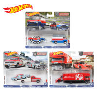 2023ล้อร้อนรถวัฒนธรรมทีมขนส่ง61 IMPALA Chevy RAMP รถบรรทุก HW Rally Hauler FLEET Flyer 1:64 Diecast รถของเล่น FLF56