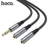 HOCO Headphone Audio Splitter Cable Male to 2 Port Female Jack Splitter Extension Cord For Huawei Samsung MP3 Player AUX Adapter