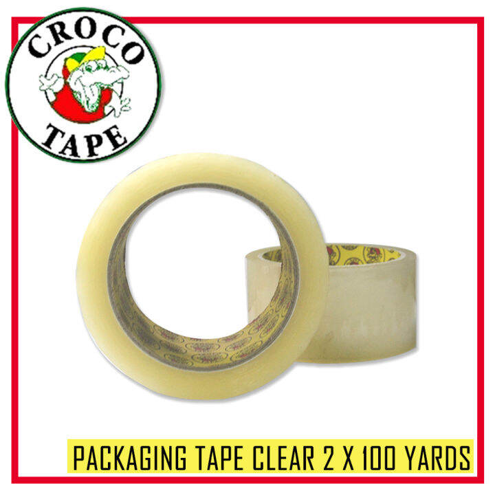 Crocodile Packaging Tape Clear 2"x 100yards Lazada PH