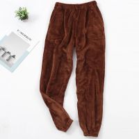 New Winter Flannel mens sleep bottoms thicken warm sweatpants mens pajamas pants comfort Slacks pijamas couple casual trousers