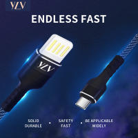 YLV（ประเทศไทย มีสินค้า）5V/2A การชาร์จอย่างรวดเร็ว Micro USB Lightning Cable  For hua wei Xiaomi VIVO OPPO Fast Charging Charger Micro USB Lightning สายชาร์จ