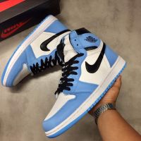 New eel Originalpark NK*A J 1 High University Blue All Match Fashion Basketball Shoes Actual Combat Sports Shoes {Free Shipping}