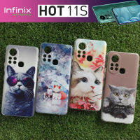 เคสโทรศัพท์ แบบยาง TPU แบบคละลาย 02 สำหรับ Infinix Hot 11S