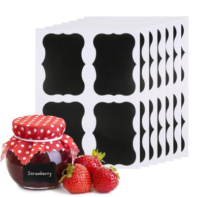 hot！【DT】✣◐  36Pcs Removable Jar Labels Stickers Spice Storage Bottles Sticker Blackboard Chalkboard Tags