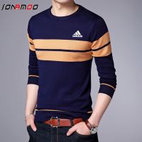 CODHaley Childe New Men Knitted Sweater Casual Fashion Knitted Tshirt Men Cotton Shirt