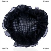 Univerlan✲ 2Pcs Women Ballet Dance Skating Snoods Hair Net Bun Cover Black Nylon Material