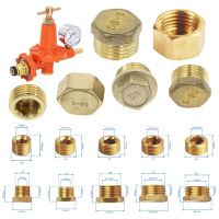 LE6Y เข็มเจาะท่อ ฝาท้ายรถ อะแดปเตอร์ตัวเชื่อมต่อ 1/8 "1/4" 3/8 "1/2" 3/4" ข้อต่อท่อร่วม ทนทานต่อการใช้งาน ด้ายชายหญิง อุปกรณ์ติดตั้งปลั๊ก ท่อพียู