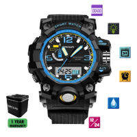 SANDAWATCH นาฬิกาข้อมือผู้ชาย (พร้อมส่ง)  Sport Digital &amp; LED ดูเวลาแบบ Dual Time NEW รุ่น SW732 พร้อมกล่องเหล็กเท่ห์ๆ