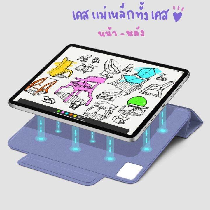 เคสสำหรับไอแพด-pro11-2021-m1-air5-air4-รุ่นเคสแม่เหล็ก-สำหรับโปร11นิ้ว-รุ่นปี2021-air5-air4-ใหม่ล่าสุด-พร้อมส่ง