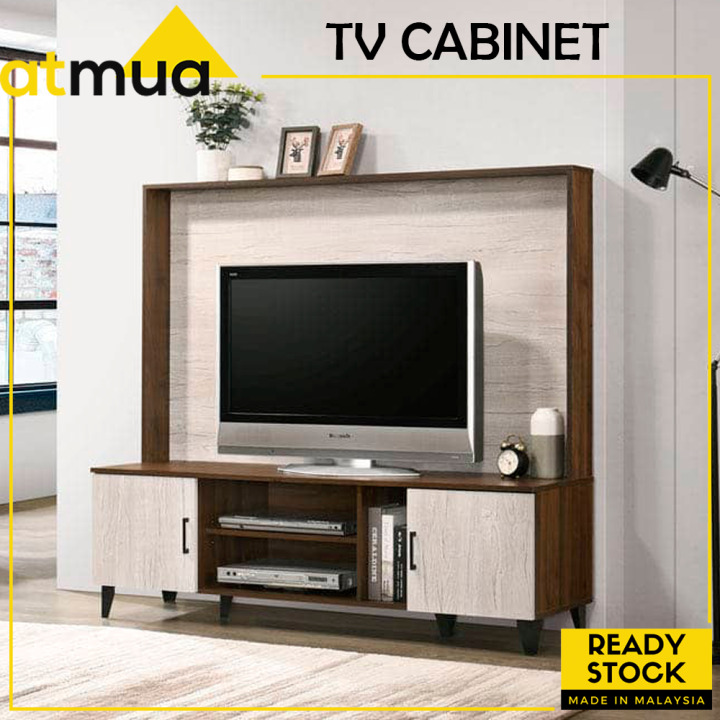 Atmua DORIS TV Cabinet with Background Board Kabinet TV/ Penghadang Ruang  Tamu | Lazada