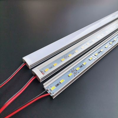 1-24pcs/Lot 12VDC 50cm 20inch LED cabinet bar light 8W 5730 36LEDs profile aluminum led hard strip Linear lights LED Strip Lighting