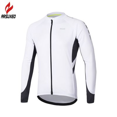 ARSUXEO Spring Summer Pro Breathable Men 39;s Long Sleeve Cycling Jersey Reflective Bicycle Bike Shirts MTB Mountain Jerseys