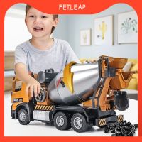 1/30 Alloy Mixer Truck Toy Car for Children Concrete Cement Truck Boy Toys Engineering Vehicle Model Set Gift Engineering Truck Die-Cast Vehicles