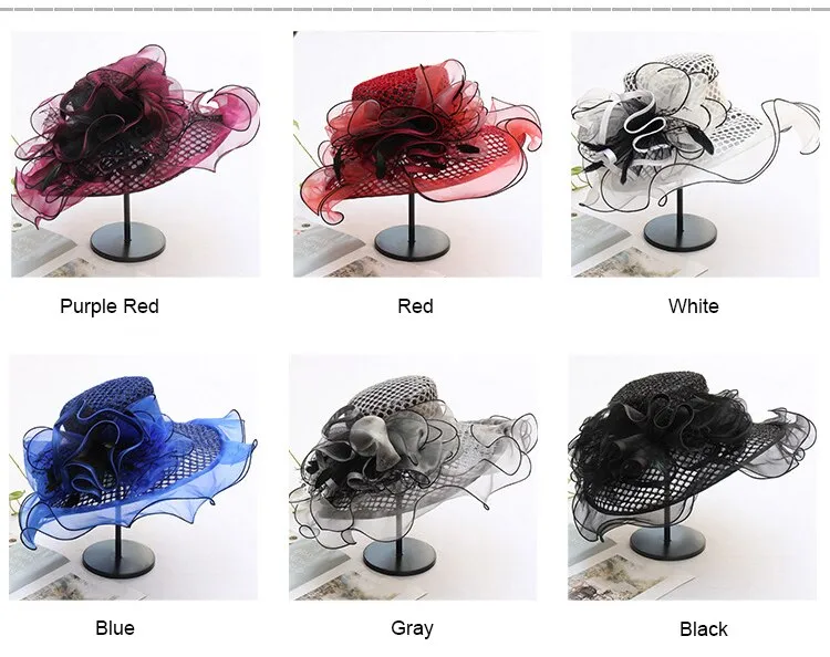 Fascinators Red Fedora Ladies Formal Wedding Hats Women Summer Pillbox Hat  Kentucky Derby Party Chapeu Feminino Fedora B-8230