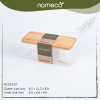 ++โปร Nameco รุ่น NC01033 Eco Friendly กล่องเก็บอุปกรณ์พร้อมฝาไม้ พลาสติกเป็นมิตรกับสิ่งแวดล้อม 1404678 ราคาดี กล่องเก็บของ อุปกรณ์จัดเก็บ กล่องเก็บเงิน กล่องเก็บของรถ